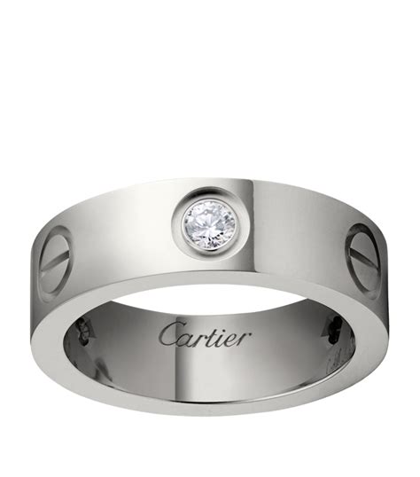 cartier ring white gold|white gold ring for couple.